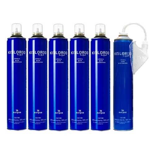 Кислородные баллончики Prana KISLOROD K16L ( 1 штука с маской + 5 штук без маски) в Аптека Радуга