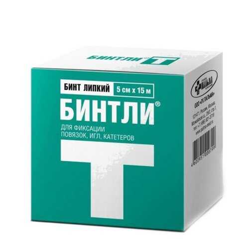 Бинт Бинтли 15 м х 5 см 951000799 белый в Аптека Радуга