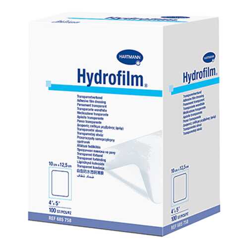Самофиксирующаяся повязка HARTMANN Hydrofilm прозрачная 10 см х 12,5 см 100 шт. в Аптека Радуга