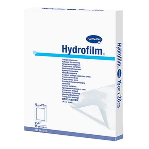Самофиксирующаяся повязка HARTMANN Hydrofilm прозрачная 15 см х 20 см 10 шт. в Аптека Радуга
