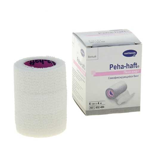 Самофиксирующийся бинт Peha-Haft 4 м х 6 см белый в Аптека Радуга