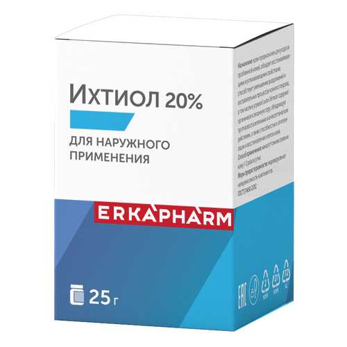 Ихтиол крем для наружного применения 20% 25 г в Аптека Радуга
