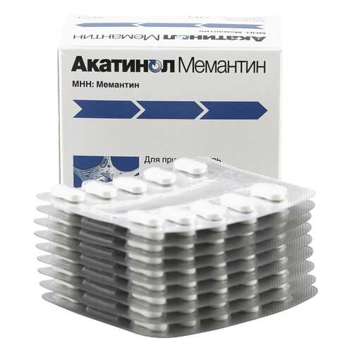Акатинол Мемантин таблетки 10 мг 90 шт. в Аптека Радуга