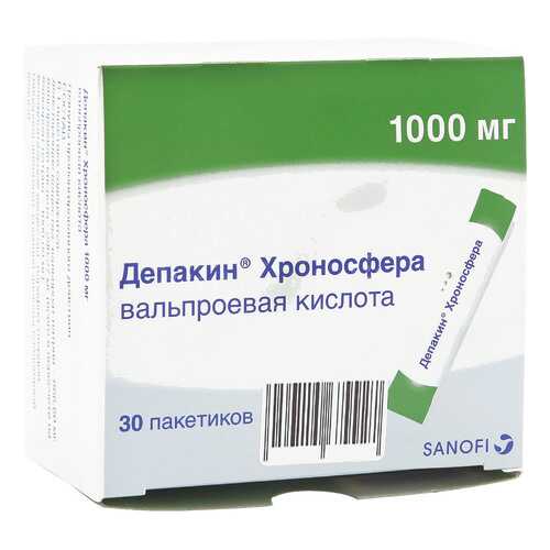 Депакин Хроносфера гранулы 1000 мг 30 шт. в Аптека Радуга
