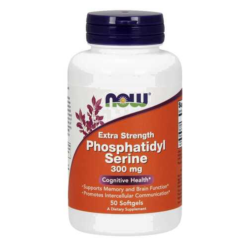 Для нервной системы NOW Phosphatidyl Serine Extra Strength 300 мг 50 капсул в Аптека Радуга