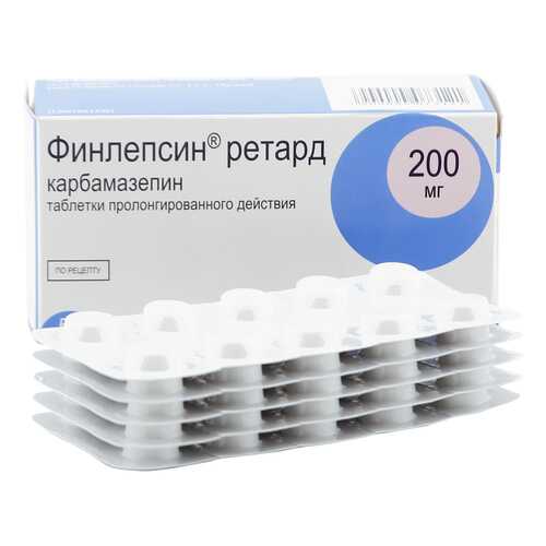 Финлепсин ретард таблетки 200 мг 50 шт. в Аптека Радуга