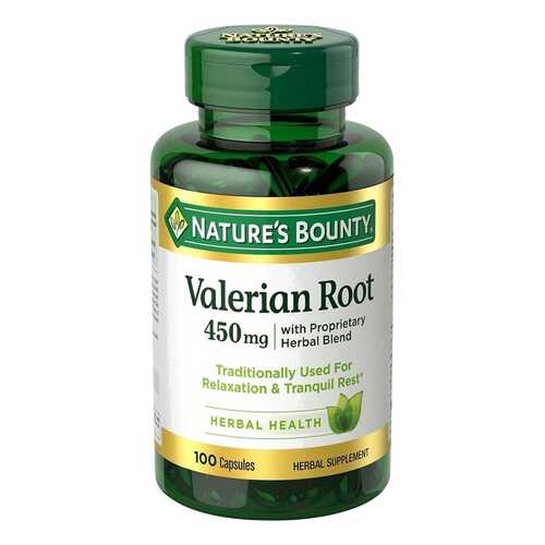 Корень валерианы Nature's Bounty 450 мг 100 капсул в Аптека Радуга