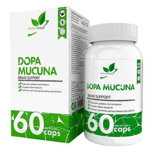 Экстракт семян мукуна NaturalSuppDopa Mucuna 600 мг капсулы 60 шт. в Аптека Радуга