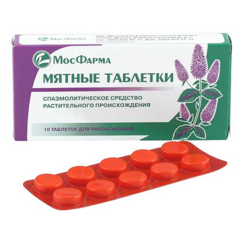 Мятные таблетки 10 шт. в Аптека Радуга