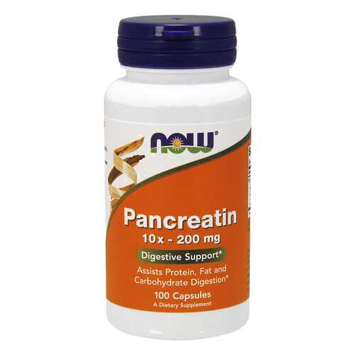 Для пищеварения NOW Pancreatin 2000 мг 100 капсул в Аптека Радуга