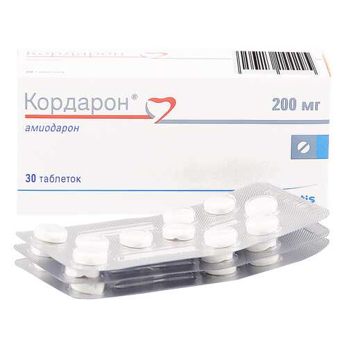 Кордарон таблетки 200 мг 30 шт. в Аптека Радуга