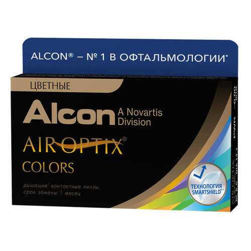 Контактные линзы Air Optix Colors 2 линзы R 8,6 -3,75 Карие в Аптека Радуга