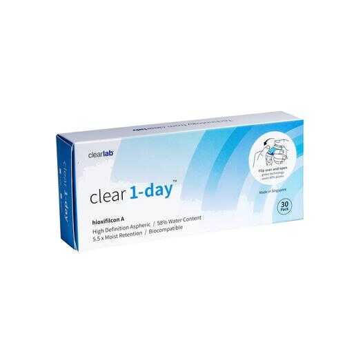 Контактные линзы ClearLab Clear 1-Day 30 линз R 8.7 -02,25 в Аптека Радуга