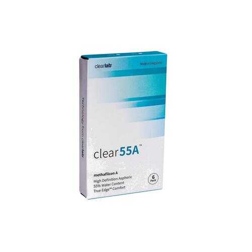Контактные линзы ClearLab Clear 55 A 6 линз R 8.7 -04,25 в Аптека Радуга