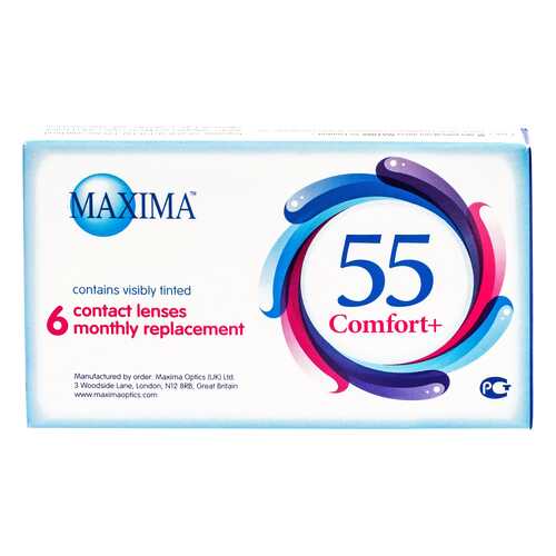 Контактные линзы Maxima 55 Comfort Plus 6 линз R 8,6 -3,25 в Аптека Радуга