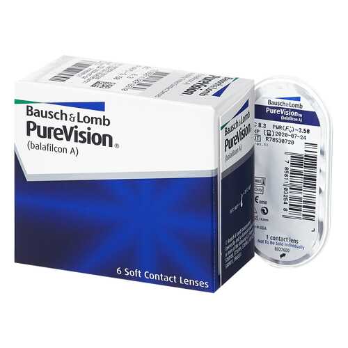 Контактные линзы PureVision 6 линз R 8,3 -5,50 в Аптека Радуга