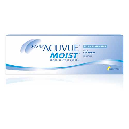 Контактные линзы 1-Day Acuvue Moist for Astigmatism 30 линз -5,50/-1,25/120 в Аптека Радуга