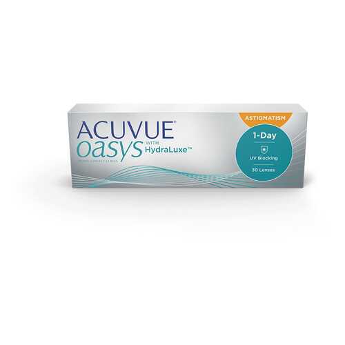 Контактные линзы Acuvue Oasys 1-Day with HydraLuxe for Astigmatism 30 линз +3,75/-1,25/90 в Аптека Радуга
