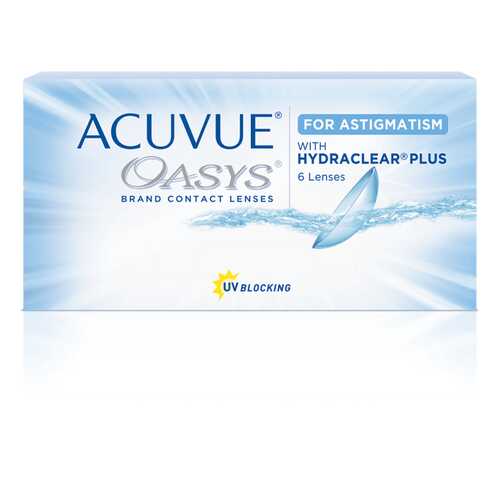 Контактные линзы Acuvue Oasys for Astigmatism with Hydraclear Plus 6 линз -5,00/-2,75/40 в Аптека Радуга