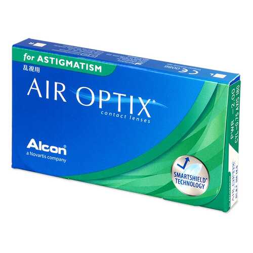 Контактные линзы Air Optix for Astigmatism 3 линзы R 8,7 -1,50/-2,25/90 в Аптека Радуга