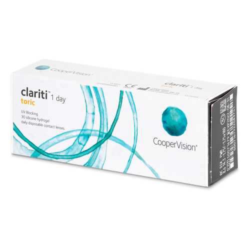 Контактные линзы Clariti 1 day toric 30 линз R 8,6 -2,25/-1,25/180 в Аптека Радуга