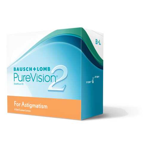Контактные линзы PureVision 2 for Astigmatism 3 линзы -2,50/-2,25/170 в Аптека Радуга