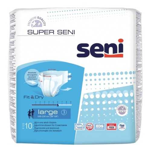Подгузники для взрослых SENI Super Seni Large, 10 шт (LA10-JA1) в Аптека Радуга