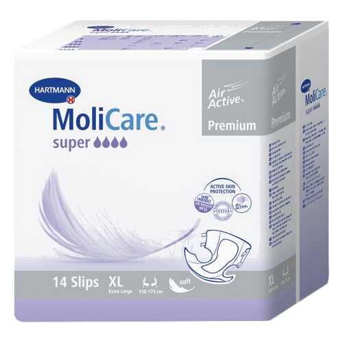 Подгузники для взрослых, XL, 14 шт. MoliCare Premium Super в Аптека Радуга