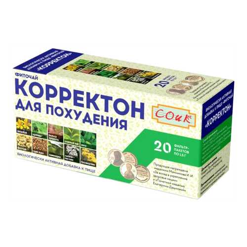 Фиточай СОиК Корректон для похудения ф/п 1,5 г 20 шт. в Аптека Радуга