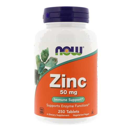 Цинк NOW Zink Gluconate 250 табл. без вкуса в Аптека Радуга