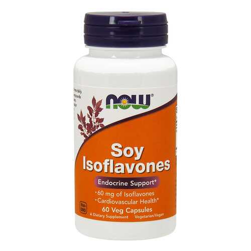 Добавка для сердца и сосудов NOW Soy Isoflavones 60 капсул в Аптека Радуга