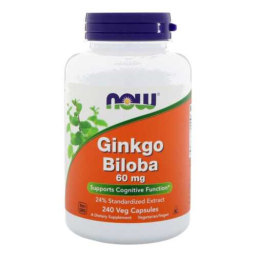 Многокомпонентный препарат NOW Ginkgo Biloba 240 капс. нейтральный в Аптека Радуга