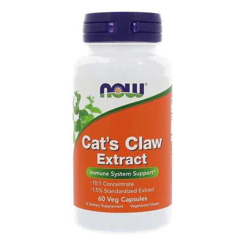 Cat's Claw Extract (экстракт кошачьего когтя), 60 вегетарианских капсул, NOW в Аптека Радуга