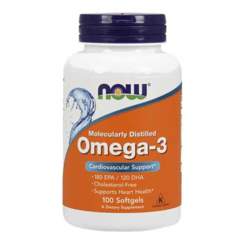 NOW Omega-3 1000 100 капсул в Аптека Радуга