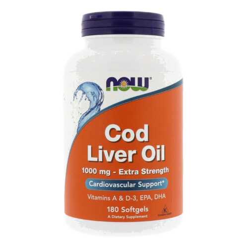 Omega 3 NOW Cod Liver Oil 180 капс. в Аптека Радуга